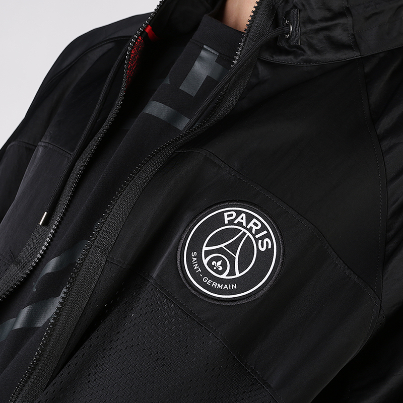 мужская черная куртка Jordan PSG Jacket BQ8369-010 - цена, описание, фото 2